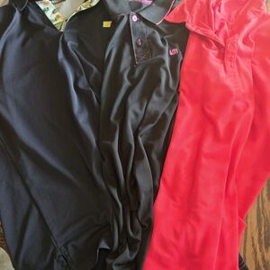 Loudmouth Polo Shirt - Black and Pink